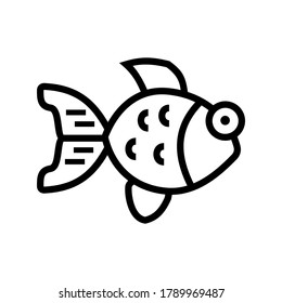 gold fish icon or logo isolated sign symbol vector illustration - high quality black style vector icons
