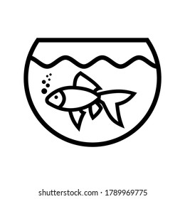 gold fish icon or logo isolated sign symbol vector illustration - high quality black style vector icons
