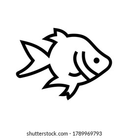 gold fish icon or logo isolated sign symbol vector illustration - high quality black style vector icons
