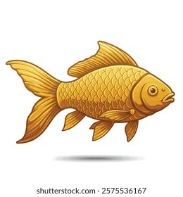 A Gold Fish With a Long Tail and a Long Tail.