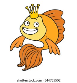 gold fish , part of the collection of marine life