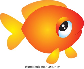 gold fish vector