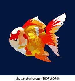 gold fish in vector art