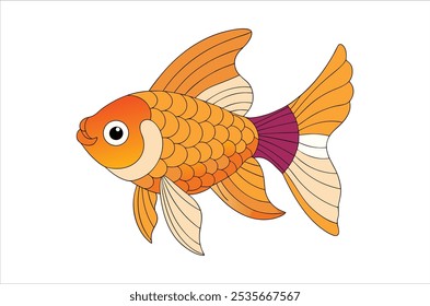 gold fish vector, icon vector illustration, gold fish silhouette of a goldfish isolated on a white background, eps, png,  vector