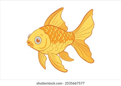 gold fish vector, icon vector illustration, gold fish silhouette of a goldfish isolated on a white background, eps, png,  vector