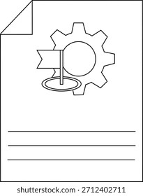 Gold Flag Symbol Vektorgrafik Grafikressource
