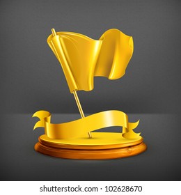 Gold Flag, vector