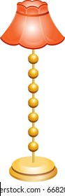 gold floor lamp