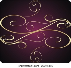 gold floral background