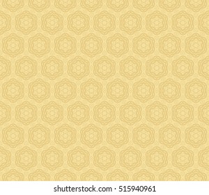 gold floral on sacred geometry pattern. vector illustration. for design invitation, wallpaper, fabric.