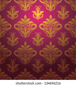 Gold Floral Pattern Ornament