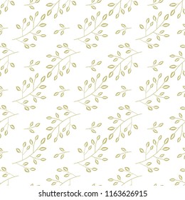 gold floral seamless pattern for background and decoration