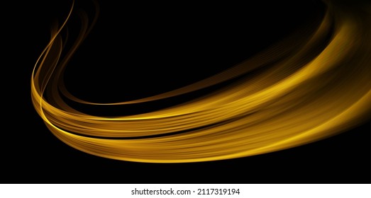 Gold flow wave liquid.Abstract gold color wave background.