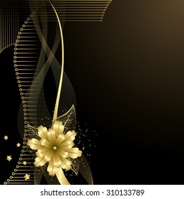 Gold Flower background