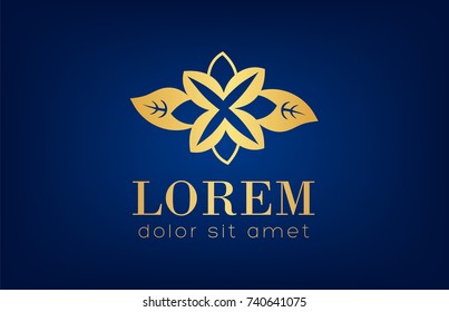 gold flower logo