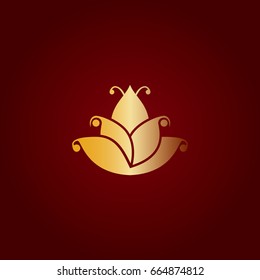 gold flower spa logo
