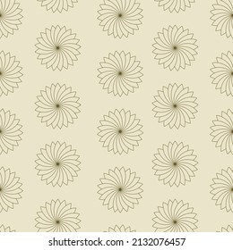 Gold flower texture background luxury textile ornament seamless pattern. vector design illustration.