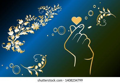 Gold Flower Wallpapers Vector and there are easy love fingers to edit and change colors