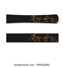 gold flowers on black topsheet alpine snowboard