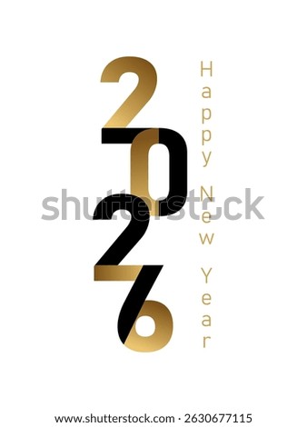 Gold Foil Effect 2026 Logo for Luxury Branding