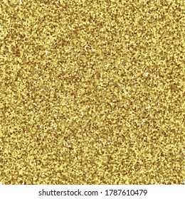 Gold Foil Glitter Texture Isolated On White Background