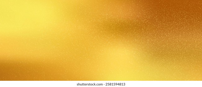 Gold foil leaf texture, glass effect background vector illustration.