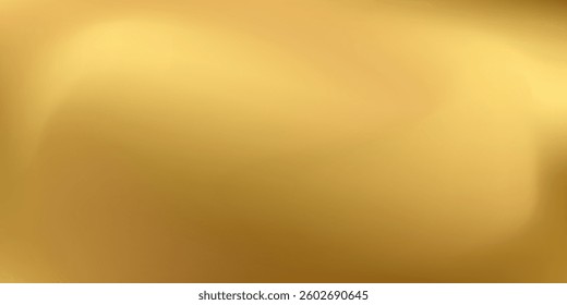 Gold foil leaf texture, glass effect background vector illustration.