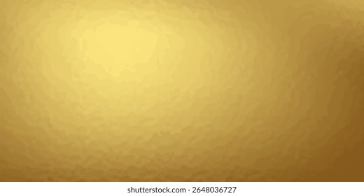 Gold foil leaf texture, glass effect background vector illustration.