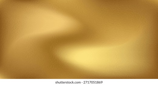 Textura de hoja de papel de oro, Ilustración vectorial de fondo de efecto de vidrio.