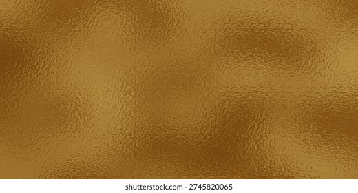Gold foil leaf texture, glass effect background vector illustration.