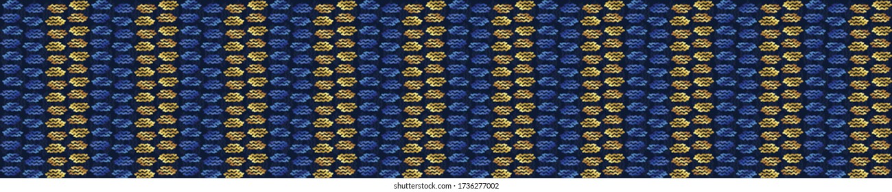 
Gold foil stripe texture seamless border background. Metallic golden woven elegant pattern header . Festive winter dark party bling banner. Shimmer winter holiday sparkle striped vector ribbon trim