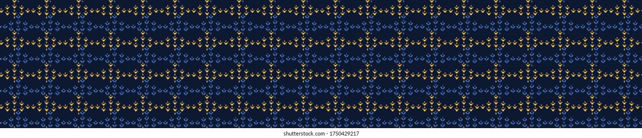 Gold foil stripe texture seamless border background. Metallic golden woven elegant pattern header . Festive winter dark party bling banner. Shimmer winter holiday sparkle striped vector ribbon trim