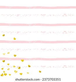 Gold Foil Template. Pink Simple Concept. New Year Starburst. Christmas Brochure. Golden Branding Cover. Rose Carnival Wallpaper. Stripe Birthday Textile. Pink Gold Foil Template