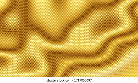 Goldfolie, strukturierter Hintergrund, abstrakte Vektorillustration. RGB. Globale Farben