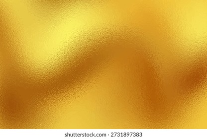 Goldene Folie Textur Hintergrund mit Glaseffekt Vektorgrafik für Drucke, cmyk Farbmodus.