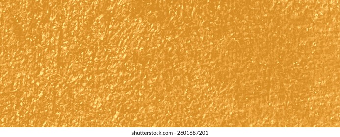 Gold foil texture background. Golden leaf paint glitter effect wallpaper. Grungy luxury metal color shiny vector banner. Luxurious yellow metallic material. Abstract vintage shiny glossy paper card