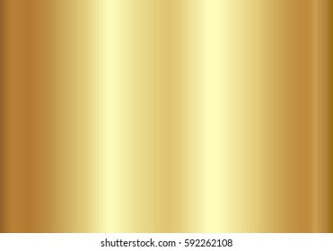 Gold foil texture background  Realistic golden vector elegant  shiny   metal gradient template for gold border  frame  ribbon design 