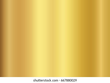 Gold foil texture background. Realistic golden vector elegant, shiny and metal gradient template for gold border, frame, ribbon design. - Shutterstock ID 667880029