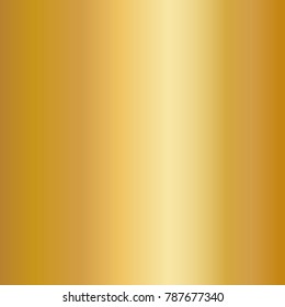 Gold foil texture background. Smooth shiny golden gradient template. Vector illustration
