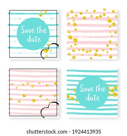 Textura del aceite de oro. Diseño de Invierno Stripe. Efecto del Carnaval de Oro. Fondo de escritorio de la Polka turquesa. Starburst Mint Premium. Juego de folletos dibujados a mano. Concepto blanco. Textura del aceite de oro rosa