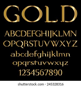 Gold Font