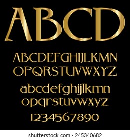 Gold Font