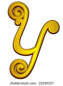 Gold Font - Vector