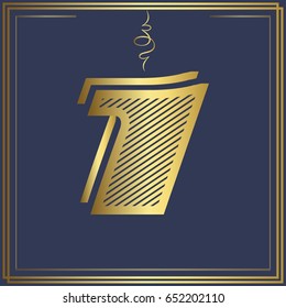 gold font.typeface.Alphabet  1