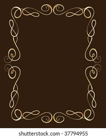 Gold frame