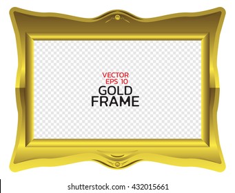 Gold frame.