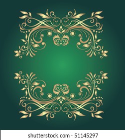 Gold frame