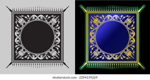 Gold frame ancient style template laser cutting name writing invitation card where to make a beautiful name elegant luxury
