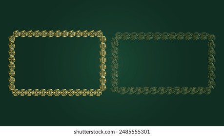 Gold frame beautiful retro background design and pattern Frame 