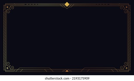 Goldrahmen. Schönes, einfaches goldenes Design.